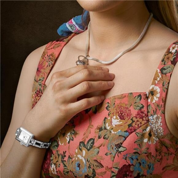 Small Gold Watches for Women Vintage Ladies Quartz Wrist Watches Stainless Steel main image 7